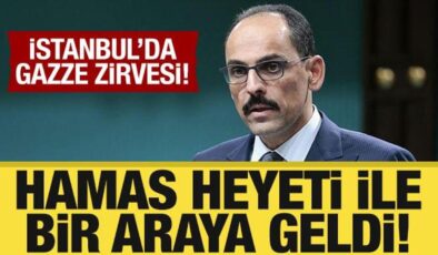MİT Başkanı Kalın HAMAS heyeti ile görüştü!