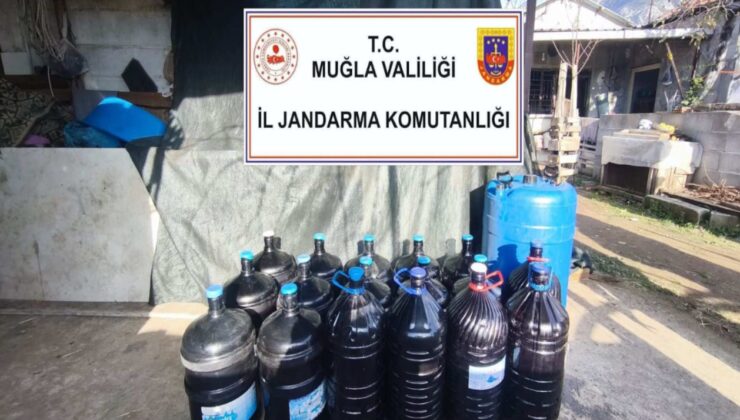 Muğla’da bir ton sahte- kaçak içki yakalandı