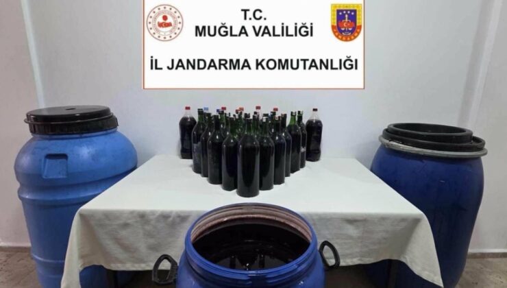 Muğla’da yılbaşı öncesi operasyon: 1 ton sahte içki ele geçirildi