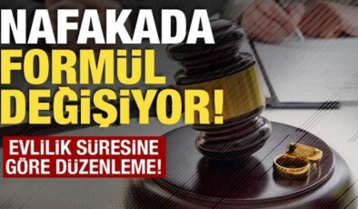 Nafakada yeni dönem: Evlilik süresine göre belirlenecek