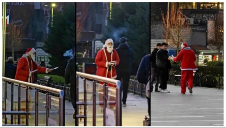 Noel Baba da provokasyona başlamış! Üsküdar Belediyesi açıklama yaptı