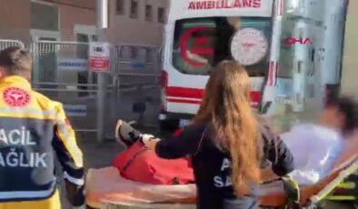 Okul bahçesinin çitinden atlarken bacağına demir saplandı