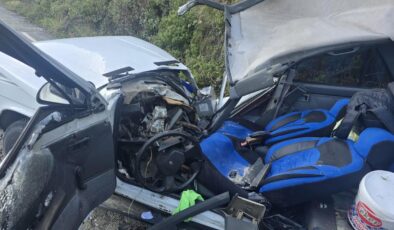 Otomobile kaya düştü! 5 kişi yaralandı