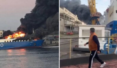 Rusya, Ukrayna’nın Odessa Limanı’nda Türk gemisini vurdu