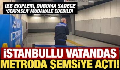 Sağanak yağış İBB’ye bağlı metroda su baskınına neden oldu