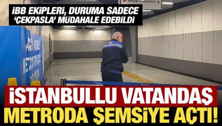 Sağanak yağış İBB’ye bağlı metroda su baskınına neden oldu
