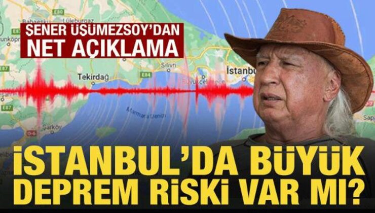 Şener Üşümezsoy’dan İstanbul açıklaması: Büyük deprem riski yok