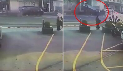 Şişli’deki kaza anı saniye saniye kamerada