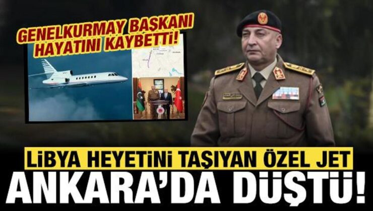 Son dakika haberi: Libya heyetini taşıyan özel jet Ankara’da düştü!