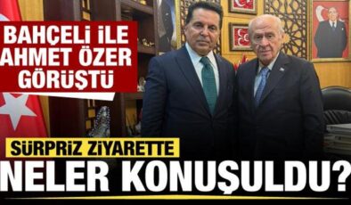 Son dakika: Sürpriz ziyaret! Bahçeli ile Ahmet Özer görüştü