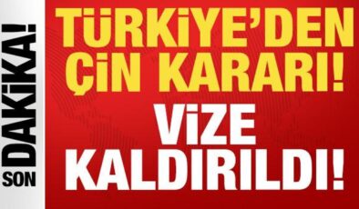 Son dakika: Türkiye’den Çin kararı: 2 Ocak’tan itibaren vize kaldırıldı!