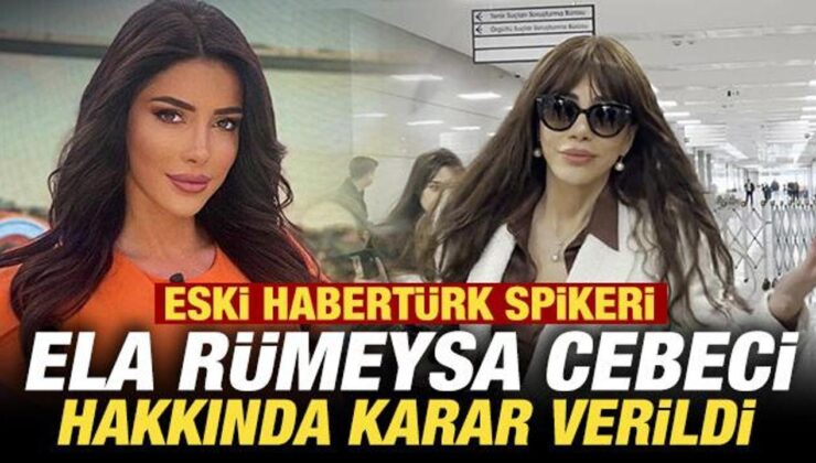 Son dakika: Ünlü spiker Ela Rümeysa Cebeci tutuklandı