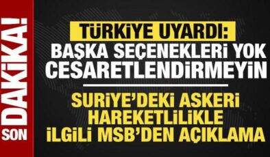 Son dakika… MSB’den net uyarı: SDG’yi cesaretlendirmeyin, başka seçenekleri yok!