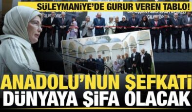 Süleymaniye’de gurur veren tablo! Emine Erdoğan: Anadolu’nun şefkati dünyaya şifa olacak