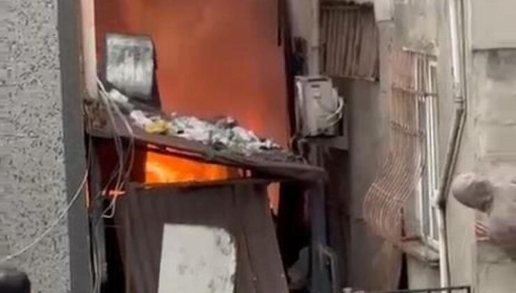Sultangazi’de tekstil atölyesinde yangın