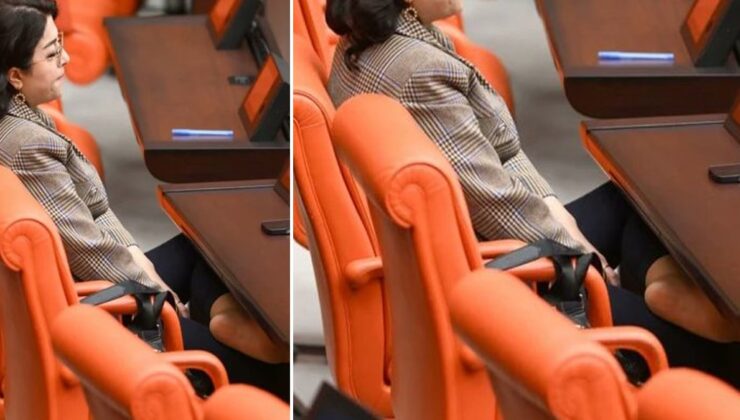 TBMM'de tepki çeken görüntü: Ayakkabılarını çıkardı