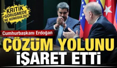 Türkiye devrede! Cumhurbaşkanı Erdoğan Maduro ile görüştü