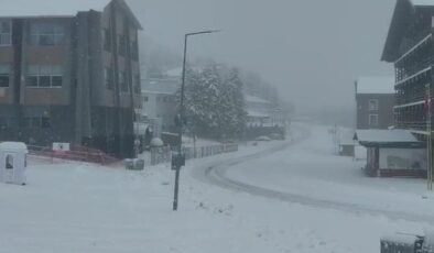 Uludağ’da kar kalınlığı 5 santimetreye ulaştı