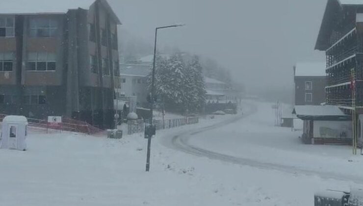 Uludağ’da kar kalınlığı 5 santimetreye ulaştı