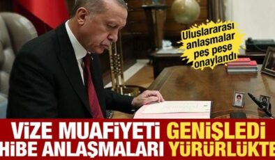 Vize muafiyeti, hibe anlaşmaları… Resmi Gazete’de peş peşe uluslararası anlaşmalar!