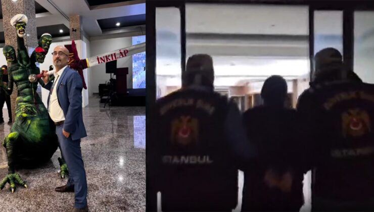 Yaptıkları heykel sonrası tutuklandılar