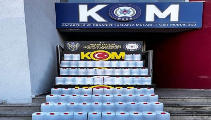 Yılbaşı öncesi Adana'da 2 bin litre kaçak etil alkol yakalandı