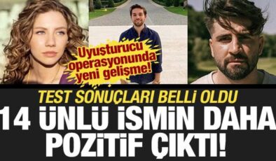14 ünlü ismin daha uyuşturucu testi pozitif çıktı!