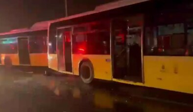 3 İETT otobüsü çarpıştı! Yaralılar var