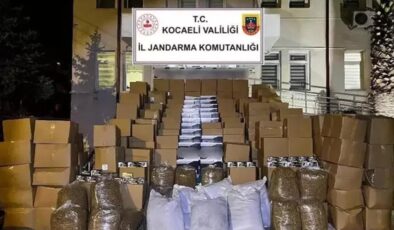 6 Milyon TL'lik kaçak tütün yakalandı