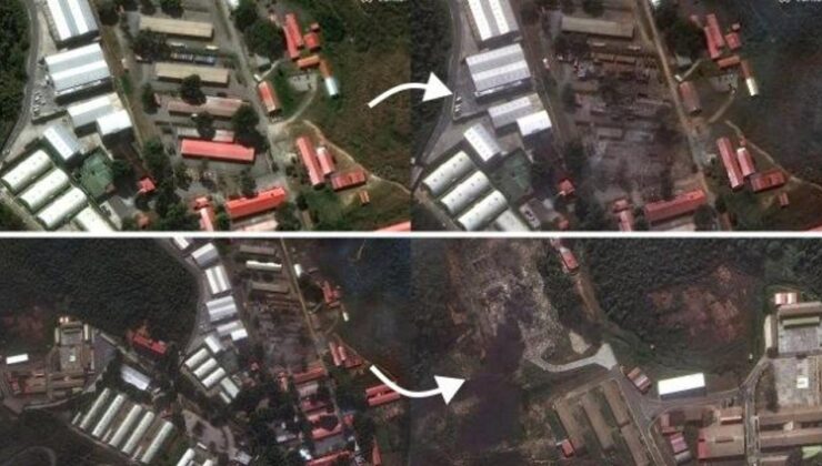 ABD’nin Maduro operasyonu uydu görüntülerine yansıdı! Vurulan noktalarda krater ayrıntısı