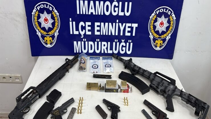 Adana'da bir çiftlik evinde ruhsatsız silahlar ile uyuşturucu yakalandı