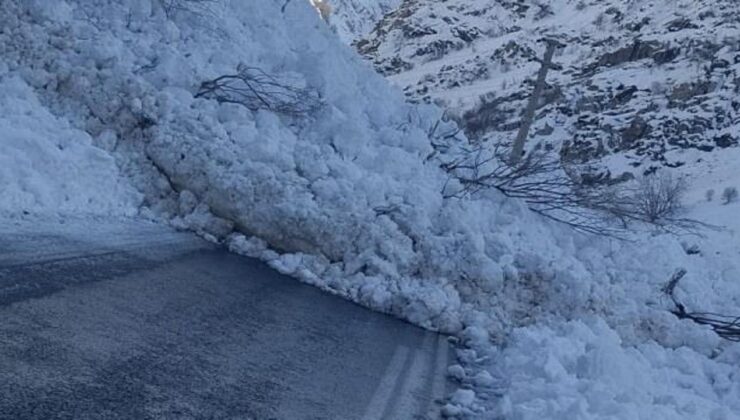 AFAD uyarmıştı! Hakkari-Çukurca kara yoluna çığ düştü