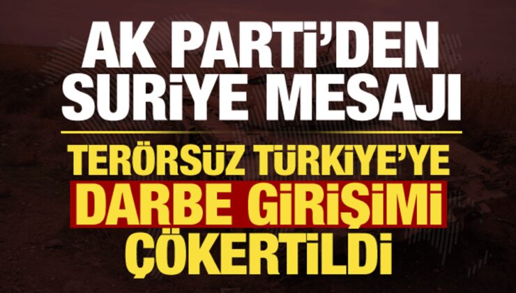 AK Parti Sözcüsü Çelik’ten Suriye mesajı: SDG Terörsüz Türkiye hedefine sabotaj düzenledi