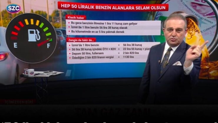 Akaryakıt zamları tam gaz devam! Ekrem Açıkel canlı yayında anlattı
