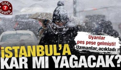 AKOM ve Meteoroloji uyarmıştı: İstanbul’a kar mı yağacak? Uzmanlar açıkladı