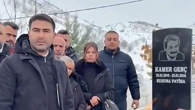 AKP’li başkan, Kamer Genç’in mezarını ziyaret etti