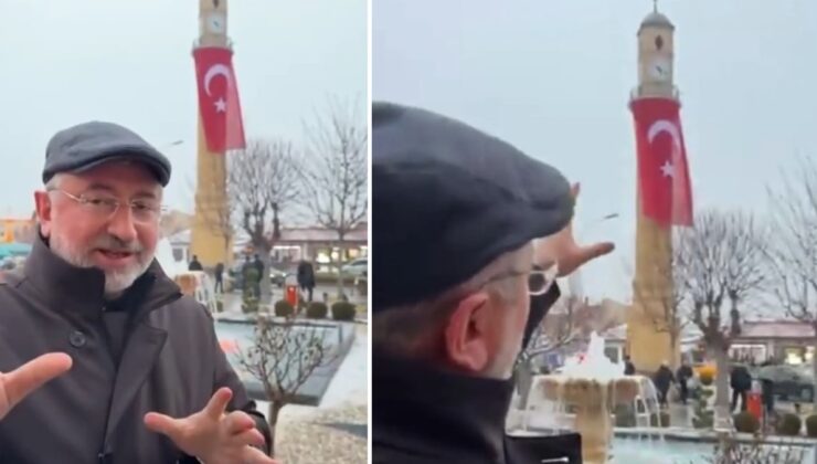 AKP'li belediye başkanı saat kulesine bayrak asmak isterken hastanelik oldu