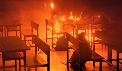 Alanya’da okulda korkutan yangın! Eğitime ara verildi
