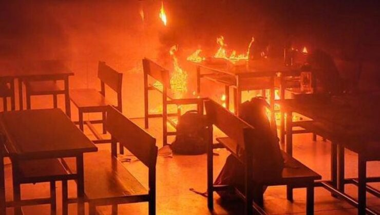 Alanya’da okulda korkutan yangın! Eğitime ara verildi