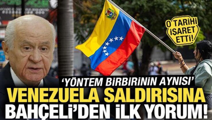 Bahçeli’den Venezuela mesajı: ’15 Temmuz ile aynı’