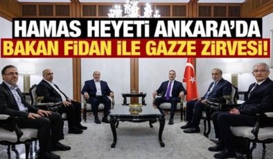 Bakan Fidan, Hamas heyetiyle görüştü