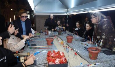 Başkan Şahin’den yarıyıl tatili atölyelerine ziyaret