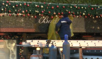 Baylan Pastanesi'nin kaçak bölümlerinin yıkımına başlandı