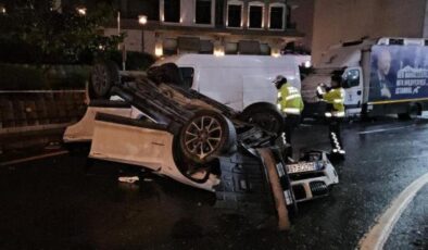 Beşiktaş’ta alkollü sürücü ortalığı birbirine kattı: 2 yaralı