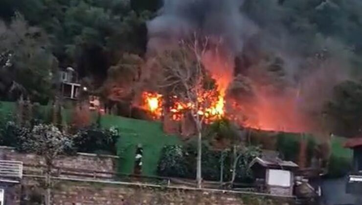 Beşiktaş'ta restoranın müştemilatında yangın