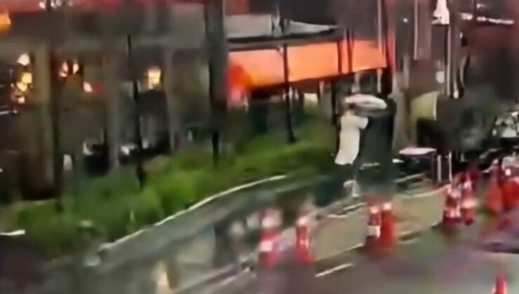 Beyoğlu’nda Şehir Plancısı kadın fırtınada devrilen tabelanın altında kaldı; yaşam mücadelesi veriyor