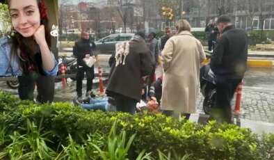 Beyoğlu’nda genç kadın fırtınada devrilen tabelanın altında kaldı; yaşam mücadelesi veriyor