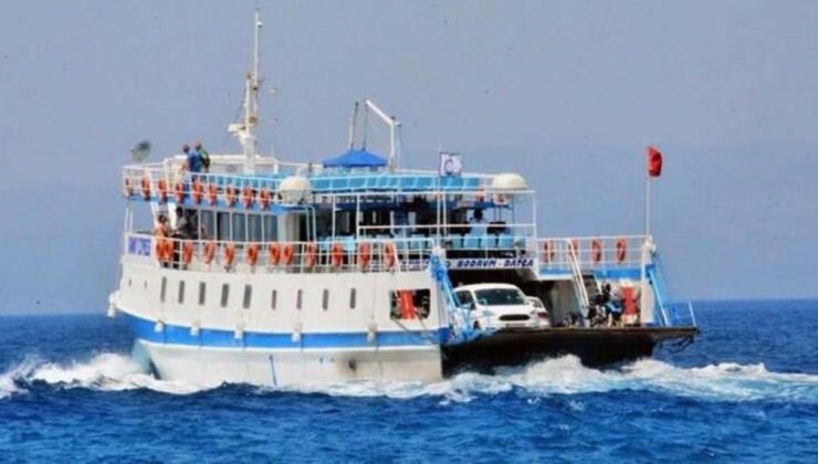 Bodrum’da feribot seferlerine fırtına engeli