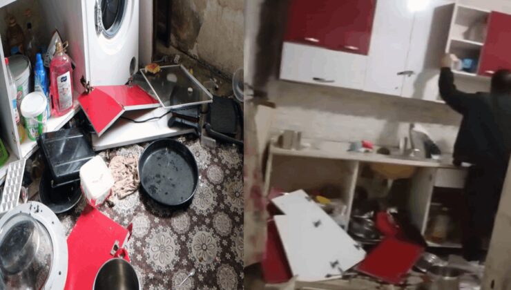 Boşanma aşamasında eş dehşeti: Evi talan etti