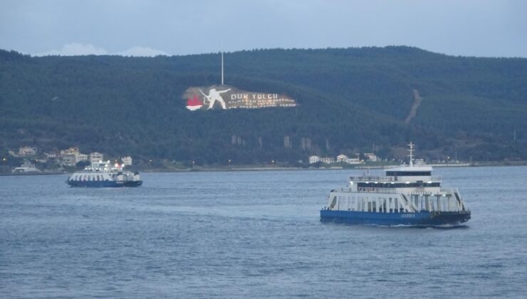 Bozcaada feribot seferleri iptal edildi